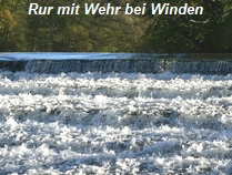 Rur mit Wehr bei Winden